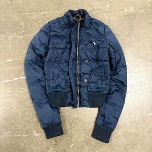 Abercrombie & Fitch Puffer Jacket Women's Size S Y2K Vintage Cute Vintage